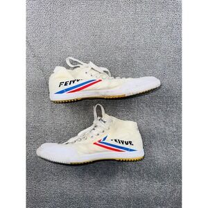 Feiyue Sneakers Women 11 White Martial Arts Canvas Low Top Logo Lace Up Kung Fu